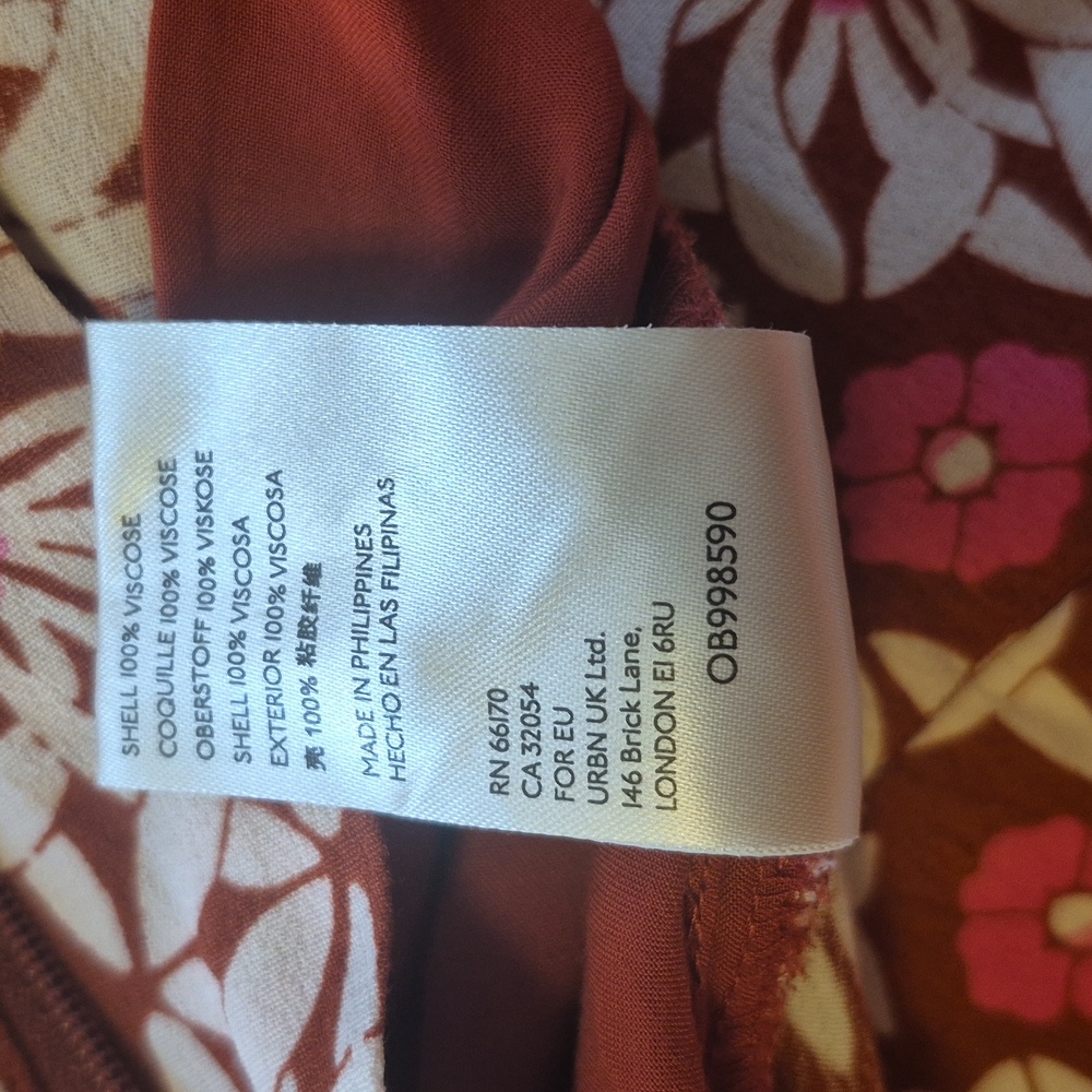 Anthropologie Long Sleeve Bell Bottom Flared Vibrant Floral Jumpsuit Collared 6 - Picture 16 of 17